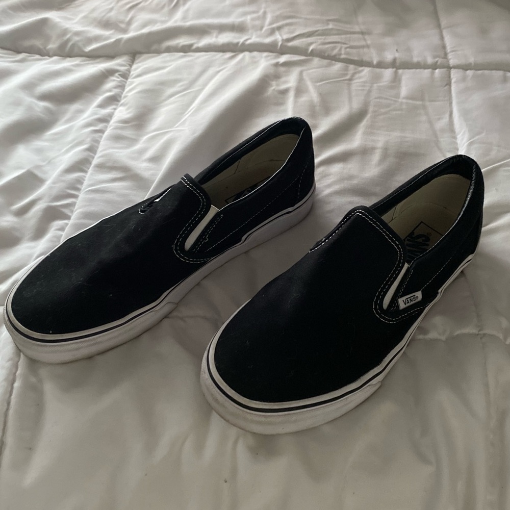 black slip on vans